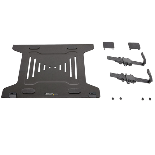 StarTech.com VESA Laptop Tray - Adjustable Monitor Arm Laptop Tray Secures Notebooks (4.5kg / 9.9lb) - 75x75 & 100x100 VESA Mount Holes - Ventilated - For Monitor Desk Mounts/Stands - Image 11