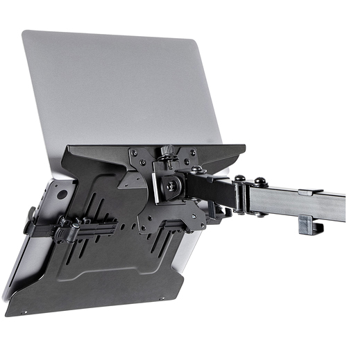 StarTech.com VESA Laptop Tray - Adjustable Monitor Arm Laptop Tray Secures Notebooks (4.5kg / 9.9lb) - 75x75 & 100x100 VESA Mount Holes - Ventilated - For Monitor Desk Mounts/Stands - Image 6